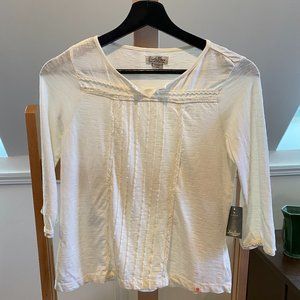 Lucky Brand Girl's Large Ivory Blouse NWT!